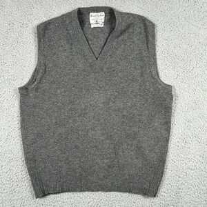 Vintage Marshall Field Sweater Vest Mens Large Wool Scotland